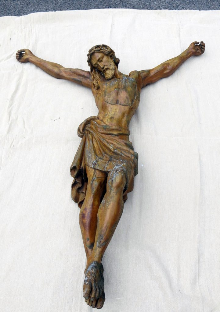 Cold Ash War Memorial Restoration - Christ Figure